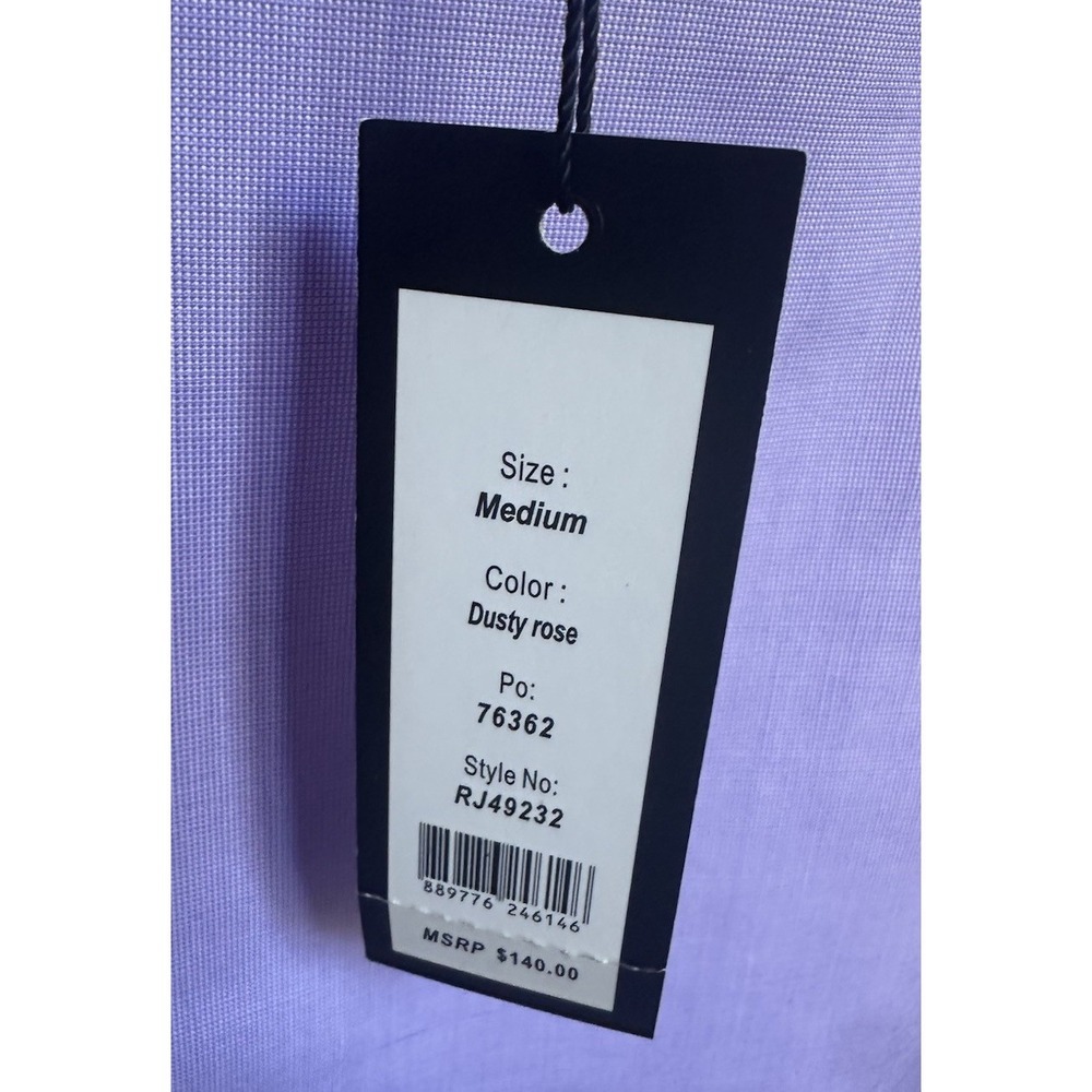 NWT! Romeo & Juliet Couture Lavender Cold-Shoulder Embroidered Button-Front Top - Picture 4 of 6